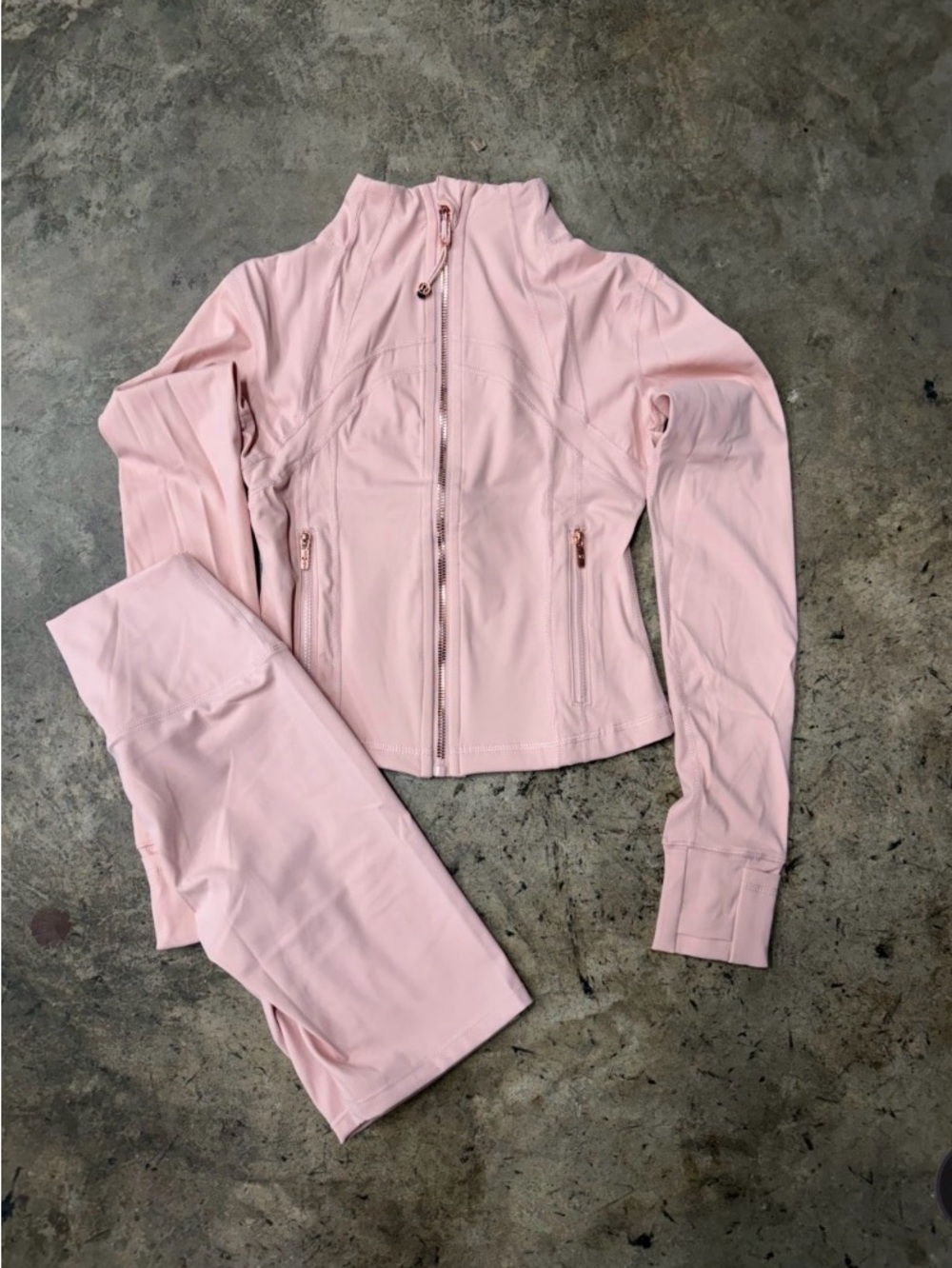 NEW Lululemon Cropped Nulu Jacket & Shorts Pink Set - Sizes 2, 6